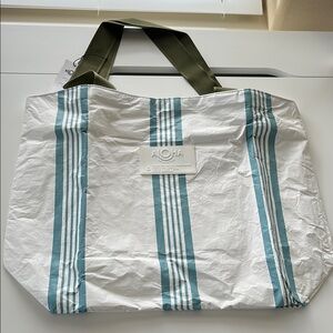 Aloha collection linen stripe Daytripper bleu.